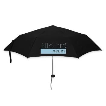 NICHTS neues - Regenschirm (klein) - Schwarz - Vorne