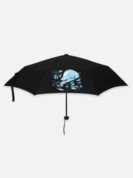 dolphin - Umbrella (small) - black