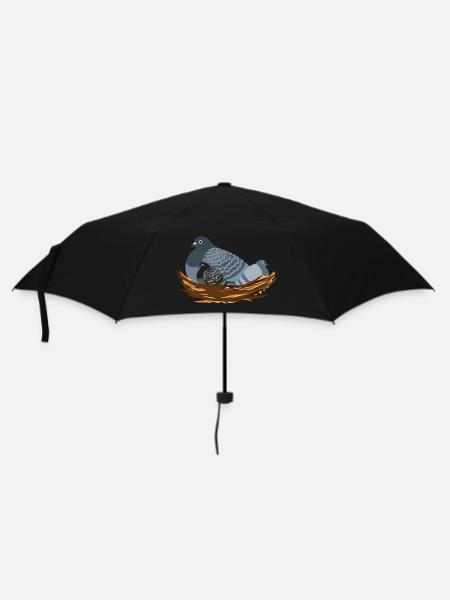Mommy Pigeon Friend - Umbrella (small) - black
