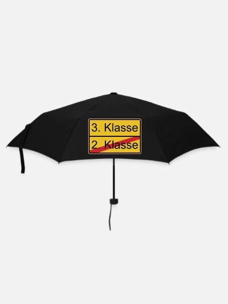3. Klasse nicht 2. Klasse - Regenschirm (klein) - Schwarz