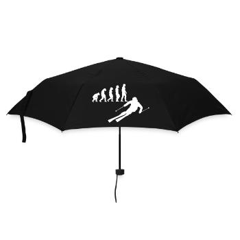 Ski skieurs Ski skieurs - Parapluie standard - noir - Devant