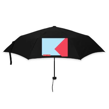 BLEU ROUGE 2025 - Parapluie standard - noir - Devant