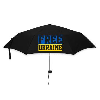Drapeau de l’Ukraine libre - Parapluie standard - noir - Devant