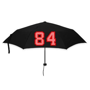Cool Retro Retrostyle Numéro de maillot numéro de dos - Parapluie standard - noir - Devant