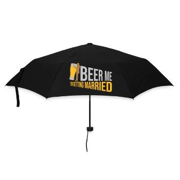 Beer Me Me marier - Parapluie standard - noir - Devant