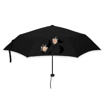 25th Anniversary Flowers (Gift of 25 years) - Umbrella (small) - black - Front