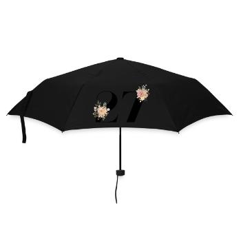 27th Anniversary Flowers (Gift of 27 years) - Umbrella (small) - black - Front