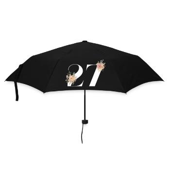 27th Anniversary Flowers (Gift of 27 years) - Umbrella (small) - black - Front