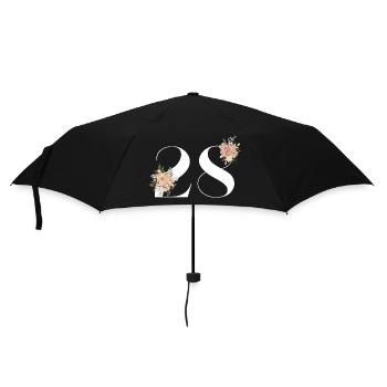 28th Anniversary Flowers (Gift of 28 years) - Umbrella (small) - black - Front
