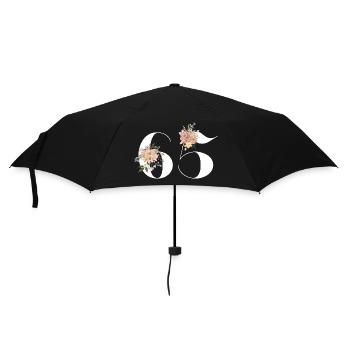 65th Anniversary flowers (Gift of 65 years) - Umbrella (small) - black - Front