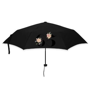 65th Anniversary flowers (Gift of 65 years) - Umbrella (small) - black - Front