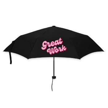 Tolle Arbeit - Regenschirm (klein) - Schwarz - Vorne