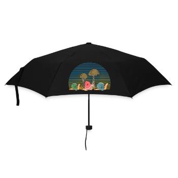 Schnecken - Regenschirm (klein) - Schwarz - Vorne