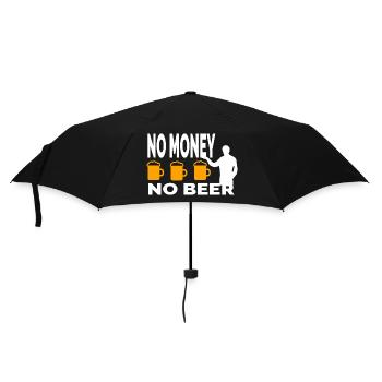 Bier - Regenschirm (klein) - Schwarz - Vorne