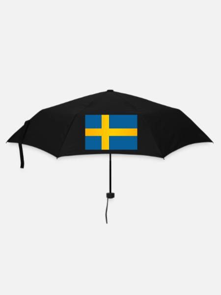 Drapeau de la Suède - Parapluie standard - noir