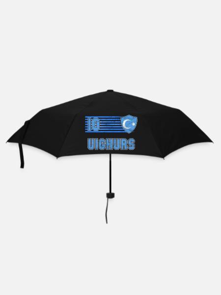Uiguren Fußball Mannschaft - Regenschirm (klein) - Schwarz