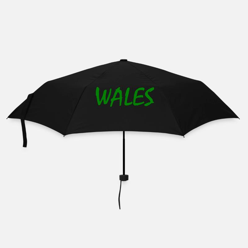 Wales - Regenschirm (klein) - Schwarz