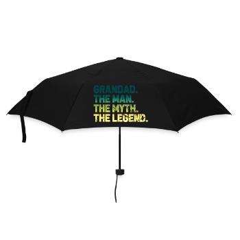 Opa der Mann der Mythos die Legende - Regenschirm (klein) - Schwarz - Vorne