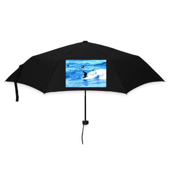 surf body board t-shirt - Parapluie standard - noir - Devant