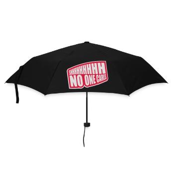 chut personne ne s’en soucie - Parapluie standard - noir - Devant