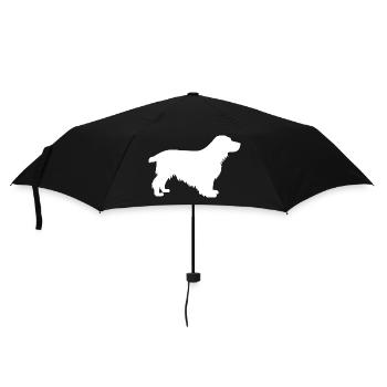 Dog Hund - Umbrella (small) - black - Front