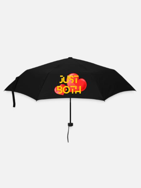 Nur du und ich - Regenschirm (klein) - Schwarz