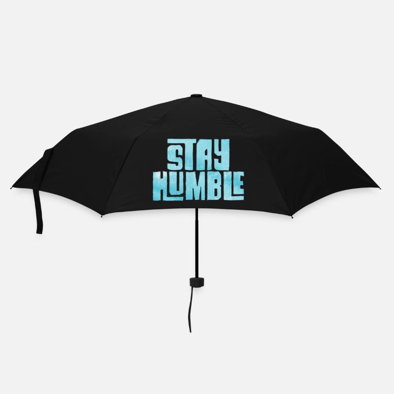 Restez humble - Parapluie standard - noir
