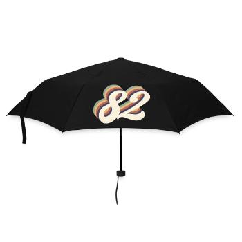 82ème anniversaire vintage - Parapluie standard - noir - Devant