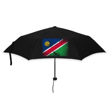 Namibia Falgge - Vintage Grunge - Regenschirm (klein) - Schwarz - Vorne