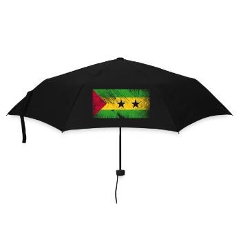 Sao Tome Principe Flag - Vintage Grunge - Parapluie standard - noir - Devant