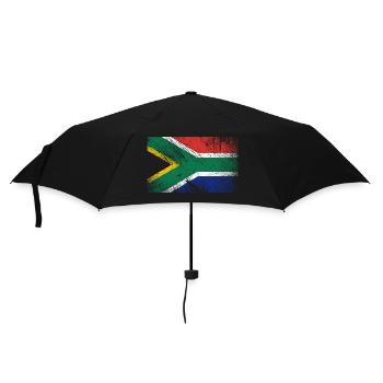 Drapeau de l’Afrique du Sud - Vintage Grunge - Parapluie standard - noir - Devant