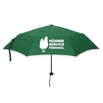 Hühner Service Personal Hühnerhalter Geschenkidee - Regenschirm (klein) - Flaschengrün - Vorne