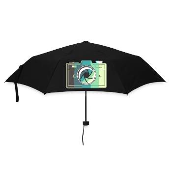 Caméra à film rétro - Parapluie standard - noir - Devant