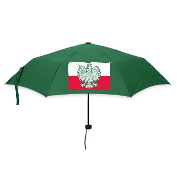 Polen Polnisch Polska Polski Husaria Kavallerie - Regenschirm (klein) - Flaschengrün - Vorne