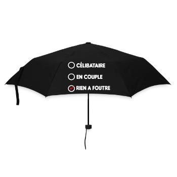 célibataire en couple rien a foutre - Parapluie standard - noir - Devant