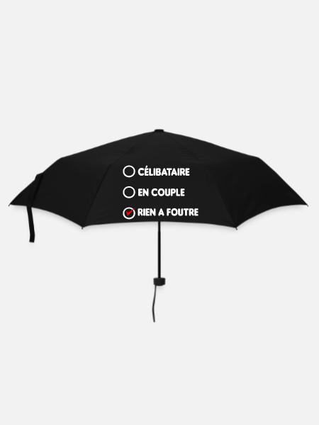 célibataire en couple rien a foutre - Parapluie standard - noir
