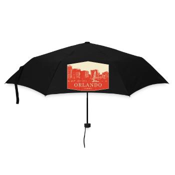 Orlando Skyline Vintage Florida - Umbrella (small) - black - Front
