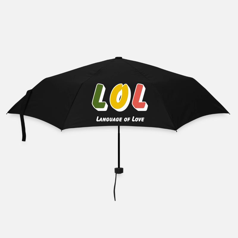 LOL - Langage de l’amour - Parapluie standard - noir