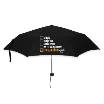 Beziehungsstatus Bilch - Regenschirm (klein) - Schwarz - Vorne