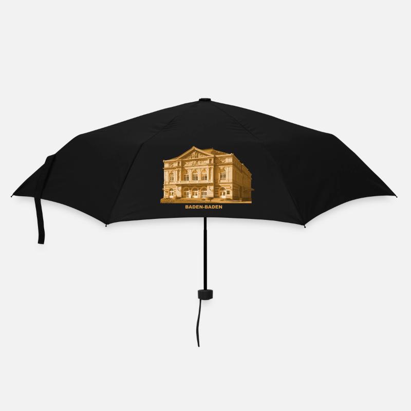 Baden Baden Theater Baden-Würtemberg - Regenschirm (klein) - Schwarz