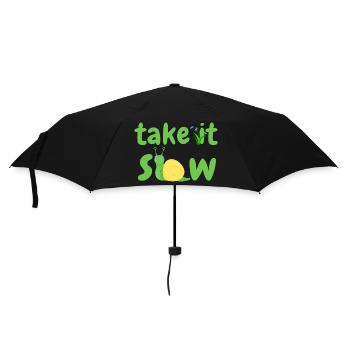 Allez-y lentement - Parapluie standard - noir - Devant