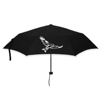Milan in weiss - Regenschirm (klein) - Schwarz - Vorne