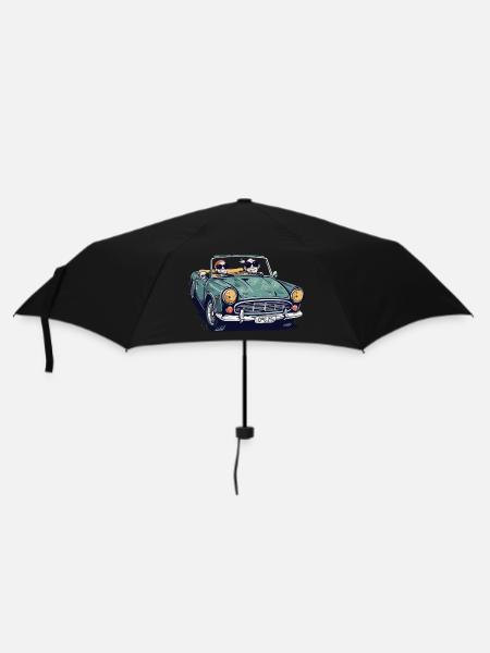 Denise et roger en cabriolet - Parapluie standard - noir