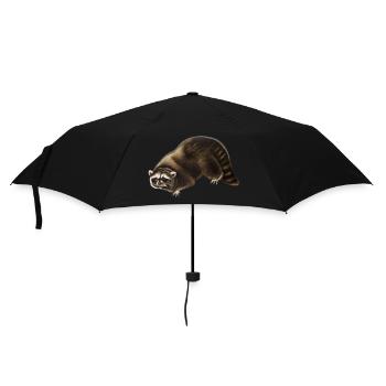 Racoon - Umbrella (small) - black - Front