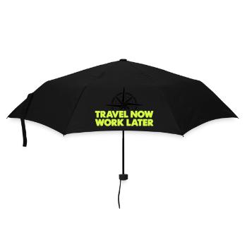 Travel Now Work Later - Umbrella (small) - black - Front