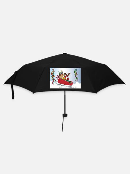 Jingle Bells Rudolph - Umbrella (small) - black
