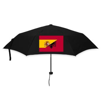 Drapeau de l’Espagne Albanie - Parapluie standard - noir - Devant