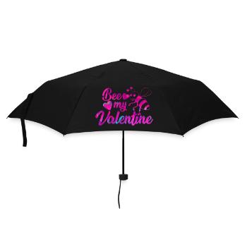 Love Happy Heart Card Valentine Vector Design Art - Umbrella (small) - black - Front