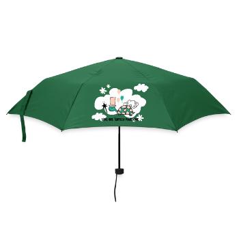 Marine Conservation, you are turtley awesome - Umbrella (small) - bottlegreen - Front
