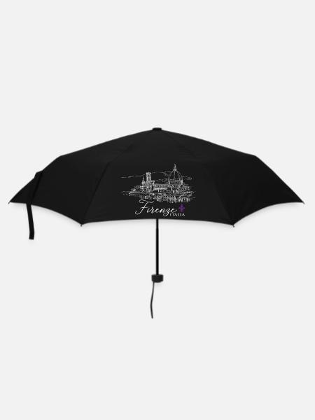 Firenze Italia - Regenschirm (klein) - Schwarz